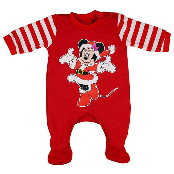 Disney Minnie karácsonyi hosszú ujjú rugdalózó