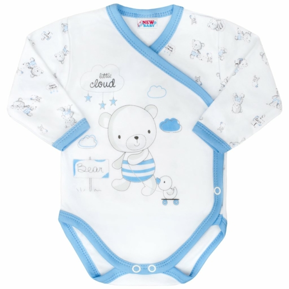 Baba áthajtós patentos body New Baby Bears kék