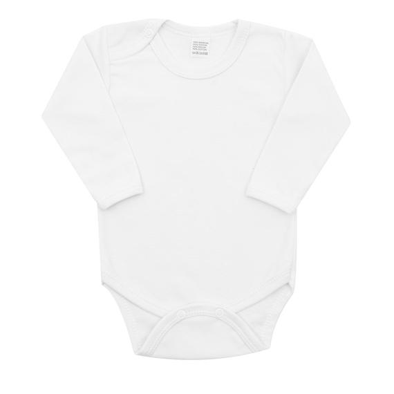 Luxus baba hosszú ujjú body New Baby - fehér
