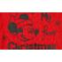 Disney Mickey "My first Christmas" feliratos hosszú ujjú karácsonyi baba body| kombidressz piros