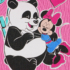 Disney Minnie pandás, belül bolyhos hosszú ujjú rugdalózó
