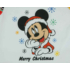 Belül bolyhos hosszú ujjú rugdalózó karácsonyi Mickey egér mintával