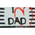 "I LOVE MY DAD" feliratos rövid ujjú baba body fehér