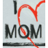 "I LOVE MY MOM" feliratos rövid ujjú baba body fekete
