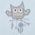 Baba rugdalózó New Baby Owl kék