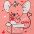 Baba rugdalózó New Baby Mouse lazac szín
